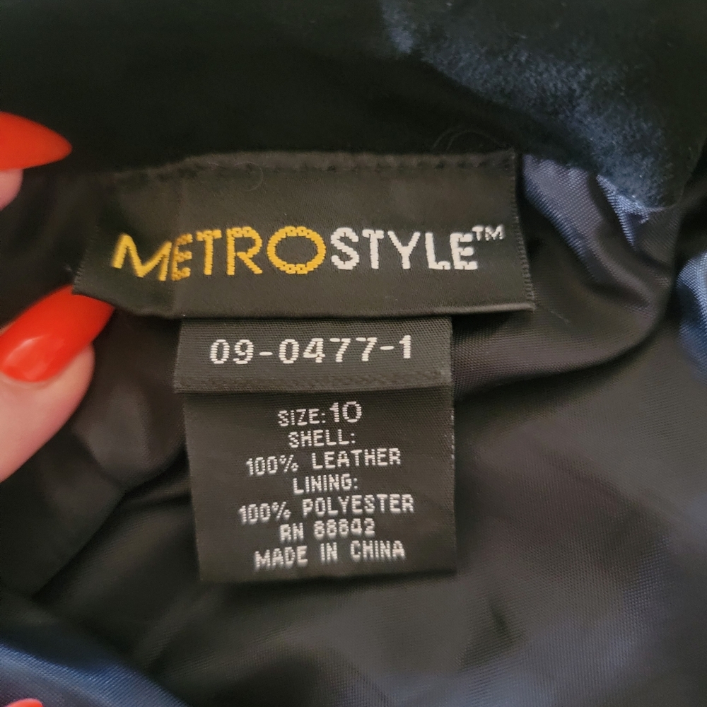 Black Metallic Silver Leather Suede Reptile Print by Metrostyle , Size 12 - Picture 7 of 11